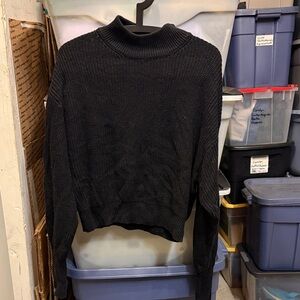 Black Mockneck Sweater
